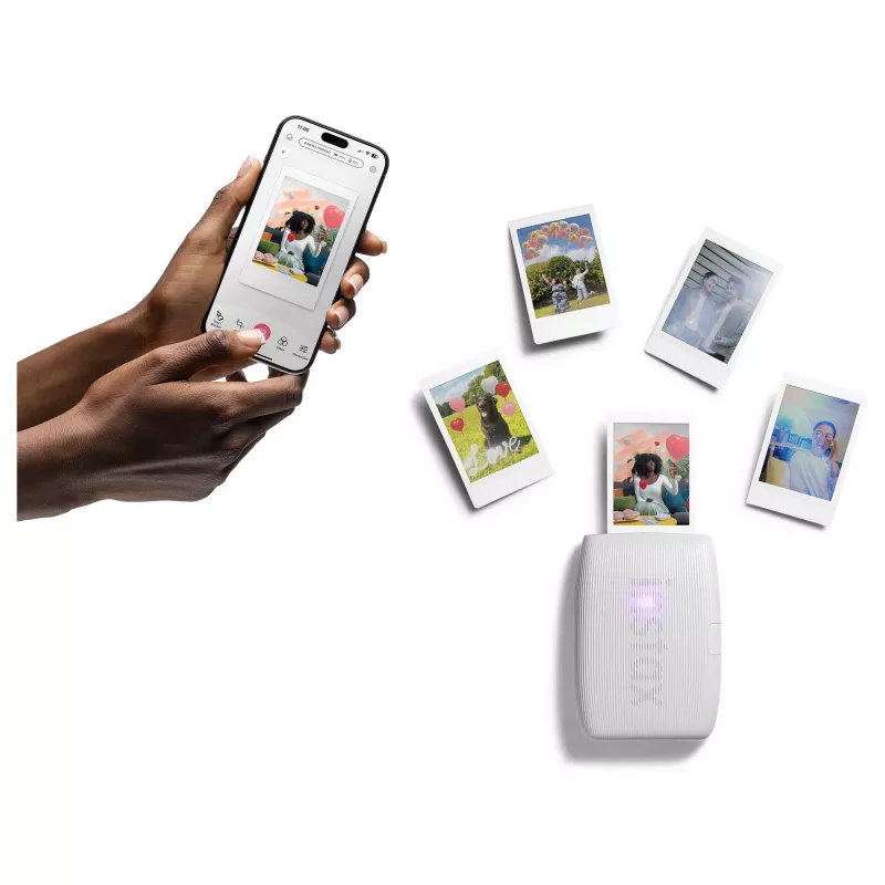 Foto printeris Fujifilm Instax Mini Link 3 Balts Bluetooth pārnēsājams momentfoto printeris viedtālruņa fotoattēliem