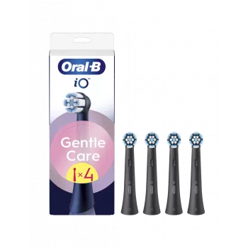 Oral-B iO Gentle Care nomaināmās birstes galviņas, melnas, 4 gab.