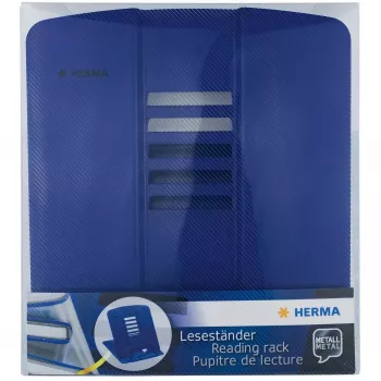 Grāmatu turētājs HERMA 19962 zils metāla