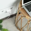 Strāvas sadalītājs QOLTEC 52548 ar 3 maiņstrāvas rozetēm un USB pieslēgvietu