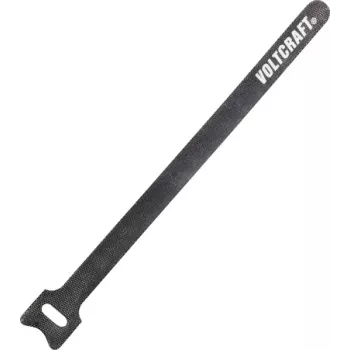 VOLTCRAFT Āķa un cilpas kabeļu saite 200mm (G x P) 200 mm x 12 mm tumši pelēka 10 gab. (VC-10547725)