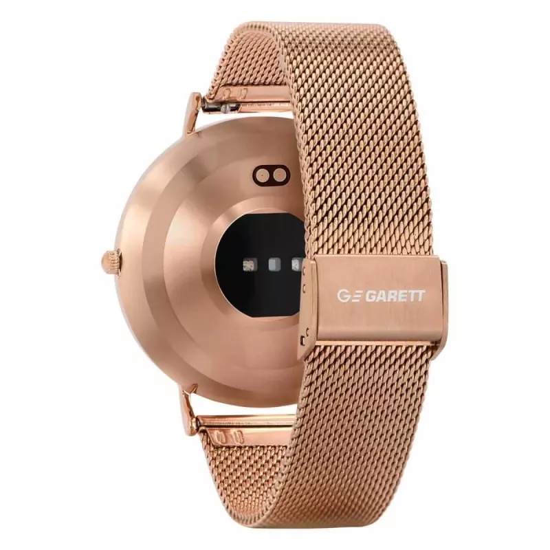 Viedpulkstenis Garett Verona Gold Steel AMOLED Bluetooth IP67 GPS SMS