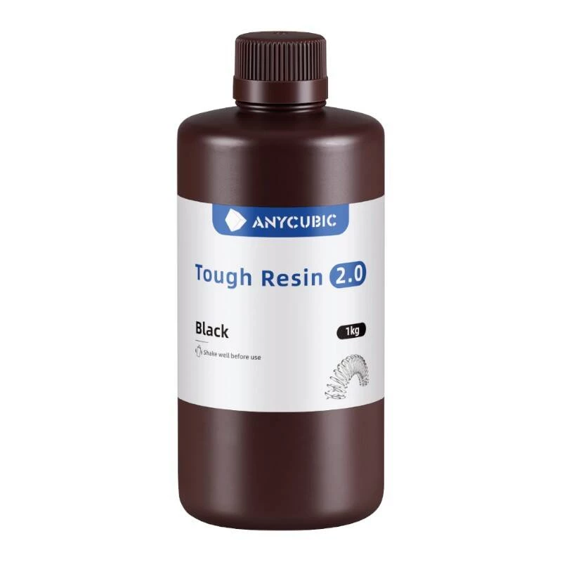 Fotopolimēra sveķi AnyCubic Tough Resin 2.0 Melna 1 kg SRX2BK-101A