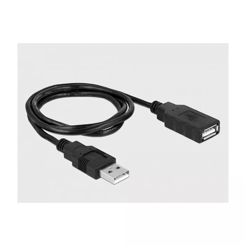 Seriālais kabelis DeLOCK 66286 USB Type-A DB-9 melns 0,8 m