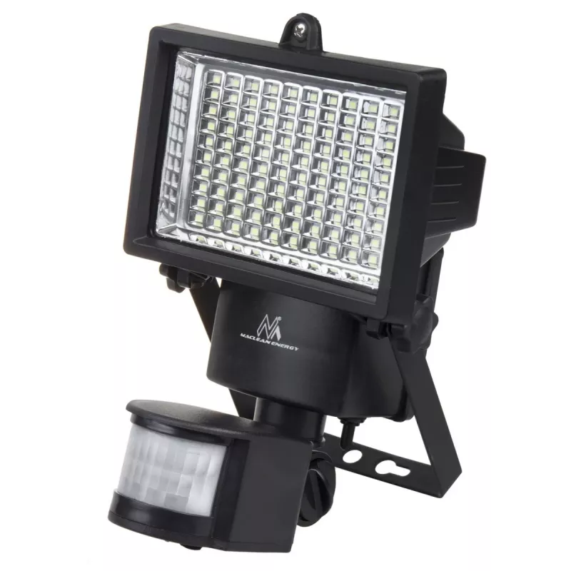 Maclean MCE442 saules lampa LED prožektors ar kustības sensoru, prožektors uzstādīšanai pie sienas, krēslas sensors, IP44, 6W, 6000K