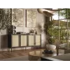 JUTA 4D kumode 4D 200x39,5x90 melns + linol calabria