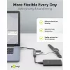 Goobay Slim 4 portu USB centrmezgls, USB-C™ uz USB-C™/USB-A, USB 3.2 (74459)
