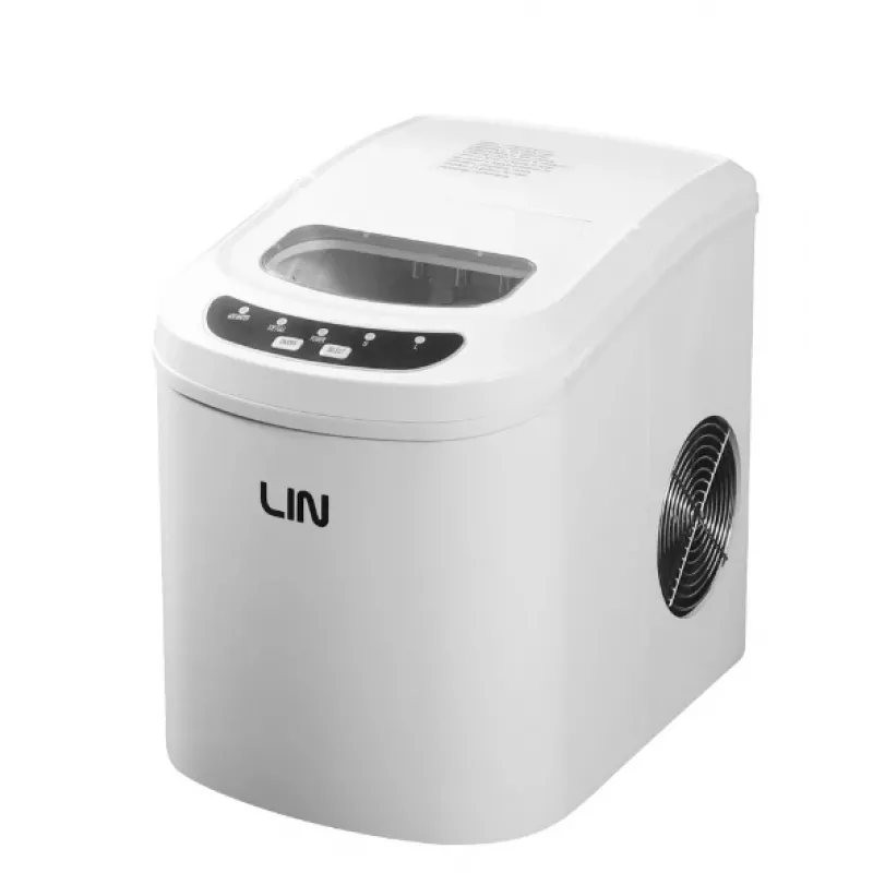 Pārnēsājams ledus kubiņu veidotājs LIN ICE PRO-W12 balts