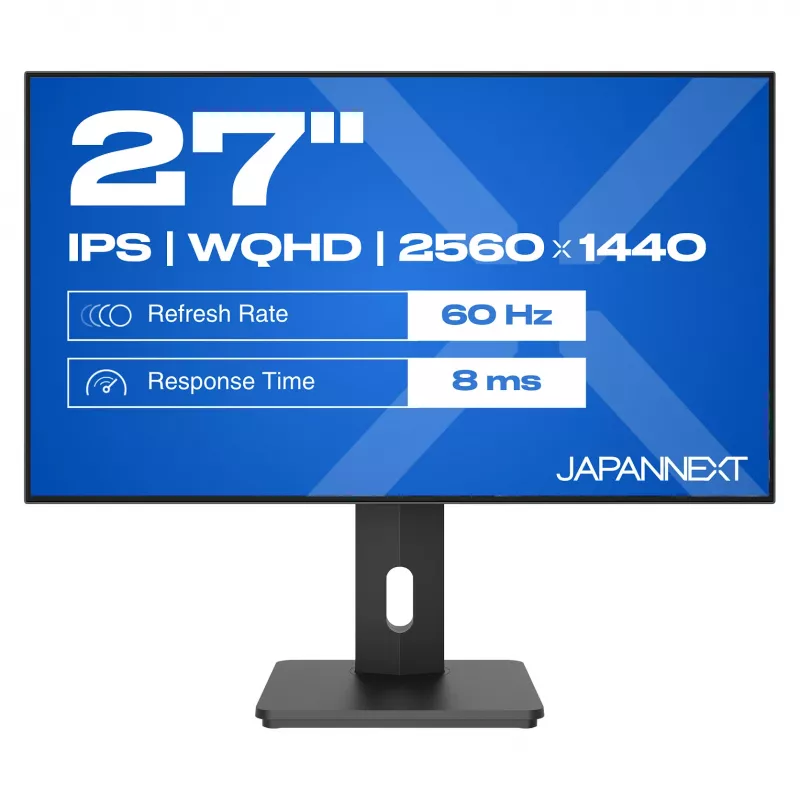 JAPANNEXT JN-27IPS4FLWQHDR-HSP 16:9 HDMI/DP WQHD - Plakanā ekrāna monitors (TFT/LCD)