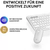 Logitech Pebble 2 Combo komplekts, balts, bezvadu, vācu, 920-012204