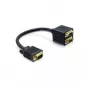 VGA adapteris DeLOCK 65060 vīrišķā uz 2 × sievišķo 0,2 m
