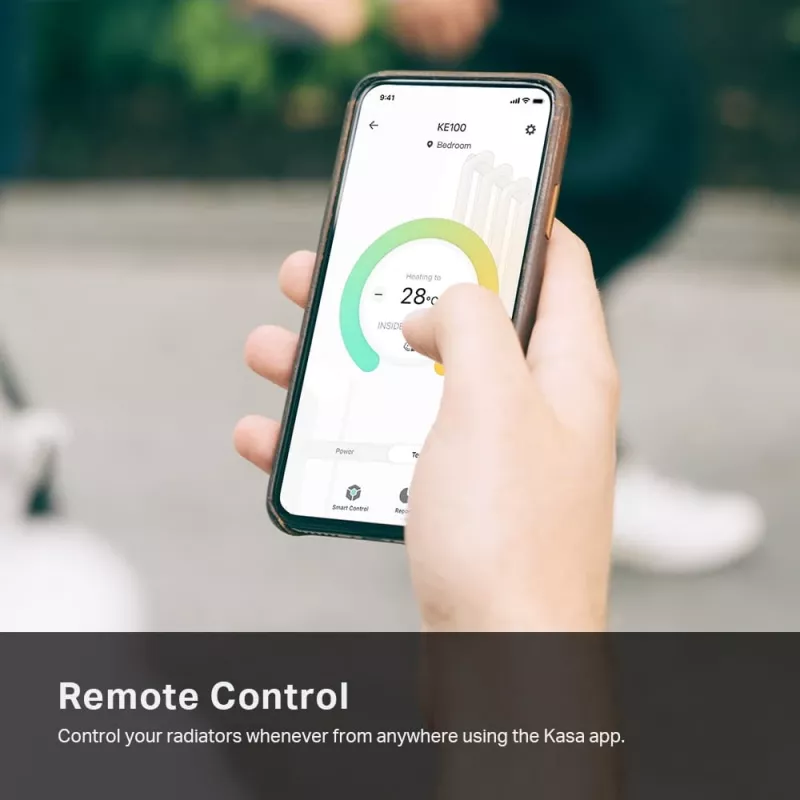 TP-Link Kasa KE100 viedais termostatiskais radiatora ventilis