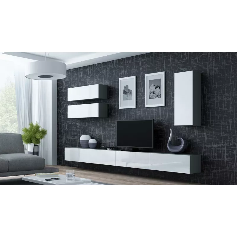 Cama Skapis VIGO 90 slēgts 90/35/32 pelēks/balts glancēts
