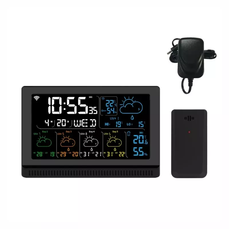 Viedais skaļrunis MANTA MTO200B Windy Melns — Bluetooth un Wi‑Fi bezvadu audio, balss asistenta atbalsts