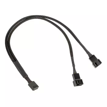 Kolink PWM ventilatora sadalītāja kabelis 1-uz-2, 35 cm pīts melns, modelis PGW-AC-KOL-111