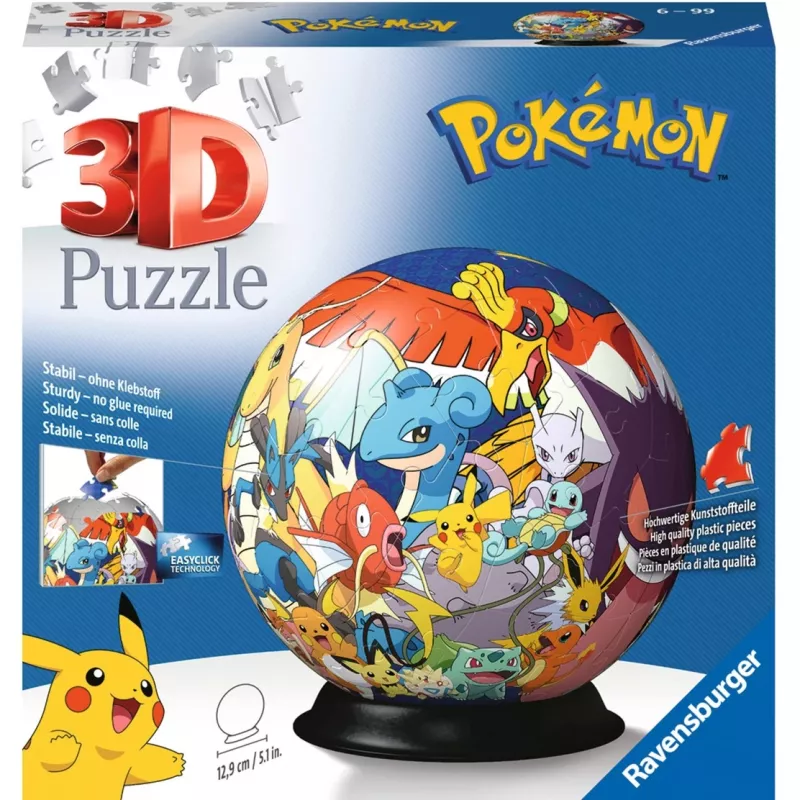 Ravensburger Pokemon 3D puzzle 72 gab. Multenes