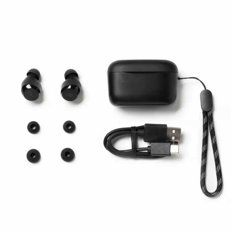 Iekšējās bezvadu austiņas Anker A25i — Bluetooth, intraaurālas, melnas