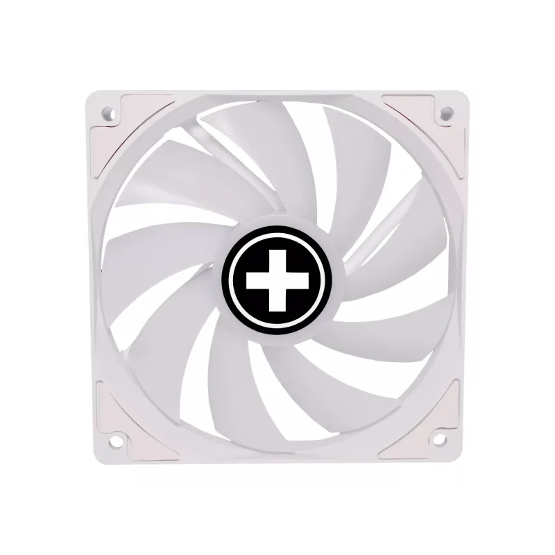 120 mm korpusa ventilators XILENCE Performance A+ XF064 ar šķidruma dinamisko gultni, 500–1500 RPM, balts