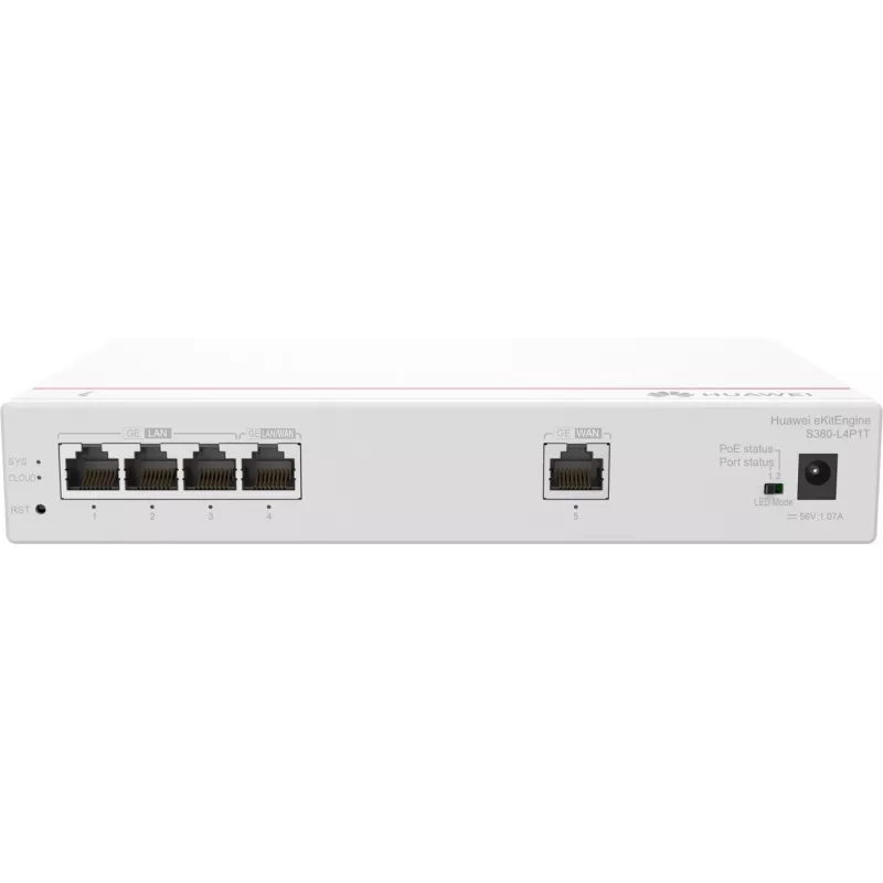 Huawei S380-L4P1T daudzfunkciju maršrutētājs, 1x WAN, 4x POE LAN
