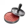Hamburgeru prese GEFU 89419, plastmasa, Ø 11,8 cm, augstums 93 mm, pelēka/melna