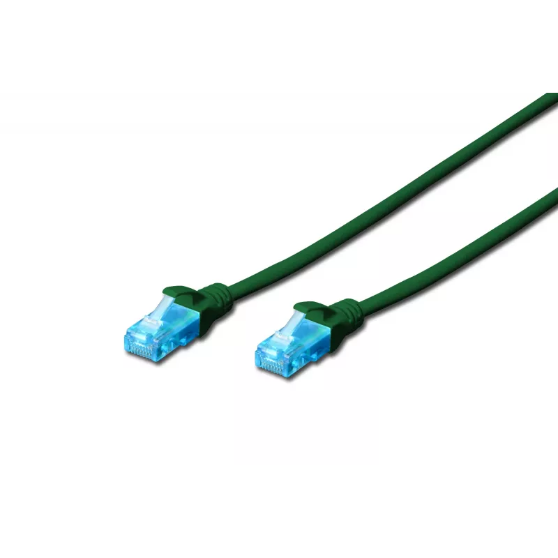 Assmann Digitus CAT 5e U-UTP komutācijas kabelis. PVC. AWG 26/7. Garums 2m. krāsa zaļa (DK-1512-020/G)