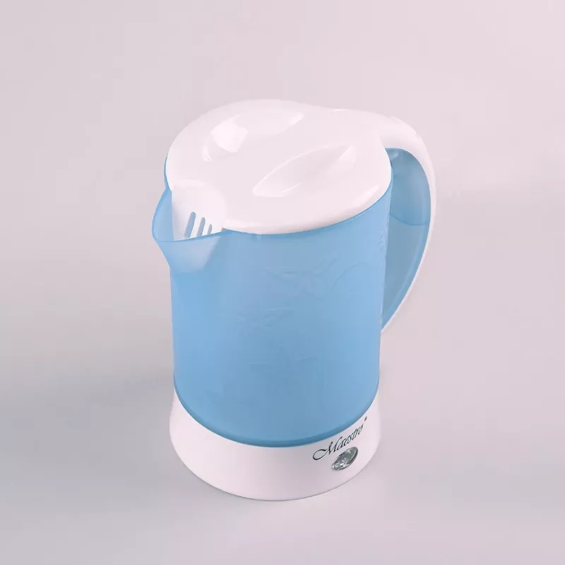 Elektriskā tējkanna Maestro MR010 0,6 L 600 W — Zila/Balta, ūdens līmeņa indikators, pretkaļķa filtrs