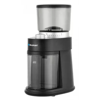 Asmeņu kafijas dzirnaviņas BLAUPUNKT FCM501 — 250 g pupiņu, 180 g maltas kafijas, 120 W, sudraba