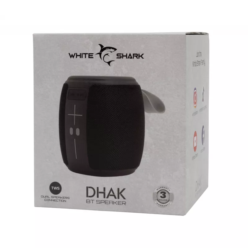 Portable Speaker White Shark GBT-888 Dhak Melns
