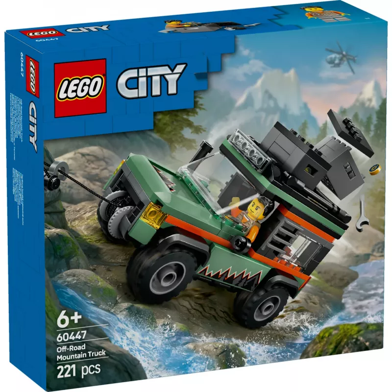 LEGO City bezceļa SUV 4x4 konstruktora komplekts 60447 — 221 detaļas, 1 minifigūra, vecums 6+