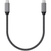 USB kabelis Satechi ST-U4C25M USB4 Gen 3x2 0.25m Melns Pelēks