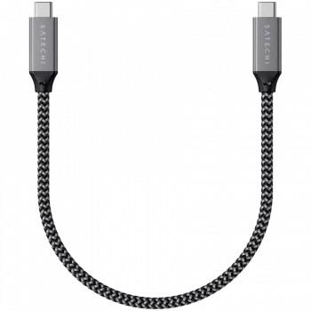 USB kabelis Satechi ST-U4C25M USB4 Gen 3x2 0.25m Melns Pelēks