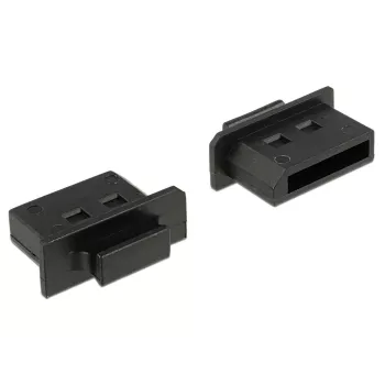 Ligzdas aizsargvāciņš DeLOCK 64025 Displayport melns