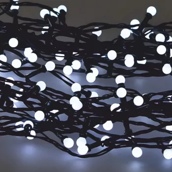 LED virtenes gaismas Extralink 200 spuldzes auksti baltas, diametrs 3+ mm, garums 16 m