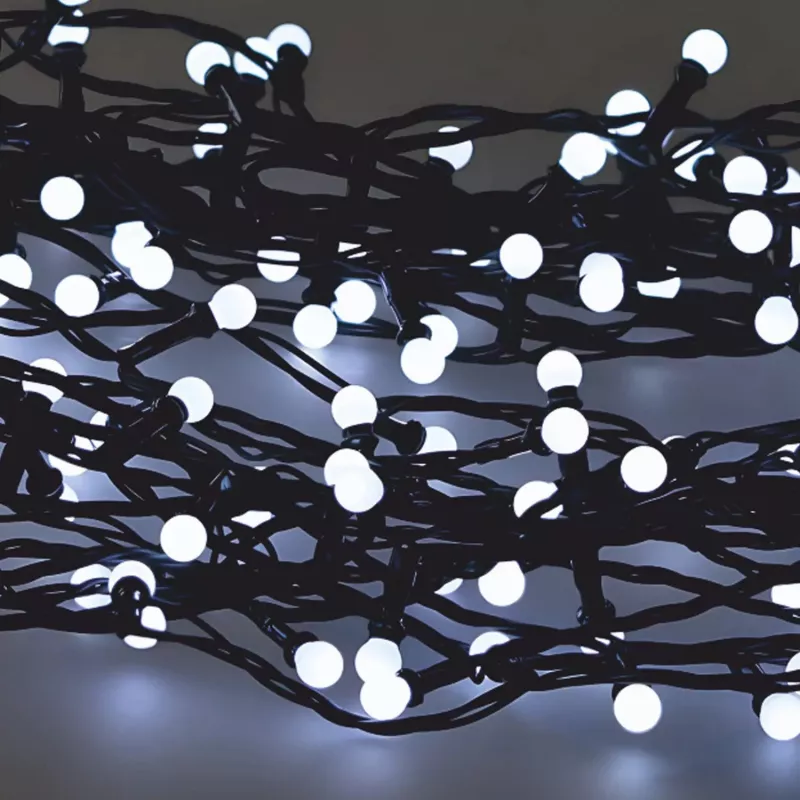 LED virtenes gaismas Extralink 200 spuldzes auksti baltas, diametrs 3+ mm, garums 16 m