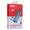 UNITEK uHUB Q4 USB centrmezgls Type-C 5000 Mbit/s pelēks