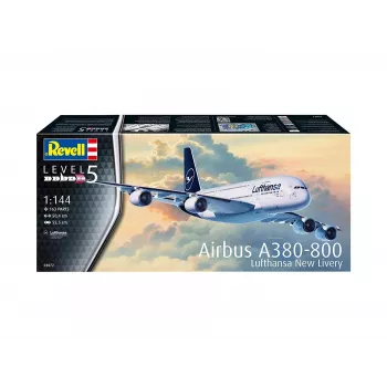 Saliekamais modelis Revell Airbus A380-800 Lufthansa New Livery