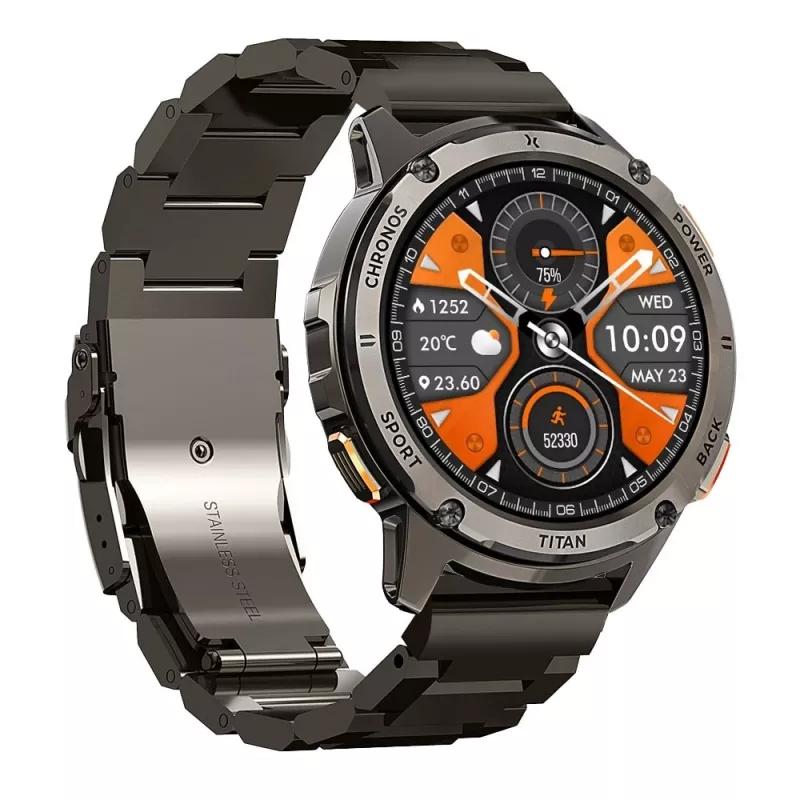 Smartwatch FW110 Titan Chronos melns
