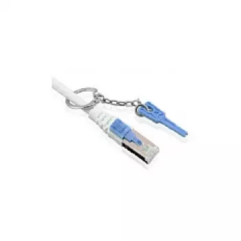 komutācijas kabelis RJ45 - CAT6A 500Mhz - 0,5m - pelēks - S-STP(S/FTP) - ar fiksatoru - AWG26 - Synergy 21