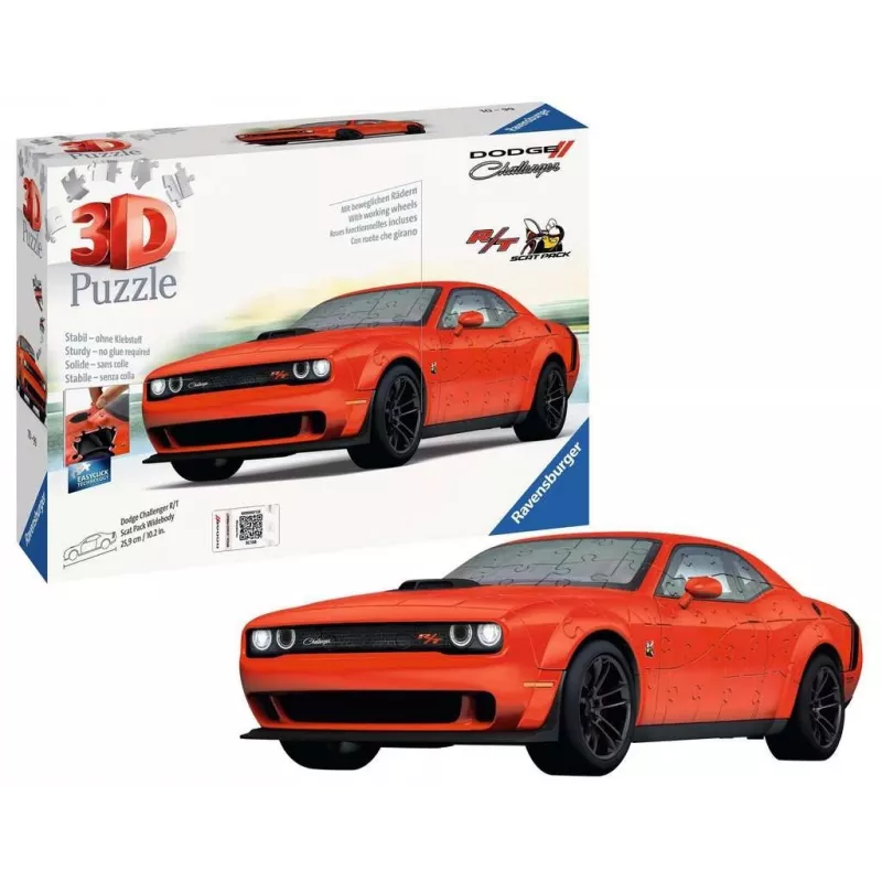3D Puzzle Ravensburger Dodge Challenger R/T Scat Pack Widebody 108 gab.