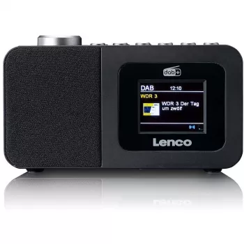 Galda radio Lenco CR-625BK — FM/AM uztvērējs ar Bluetooth, melns