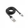 Sbox USB 2.0-Type-C/2.4A melns/sudraba 1,5M