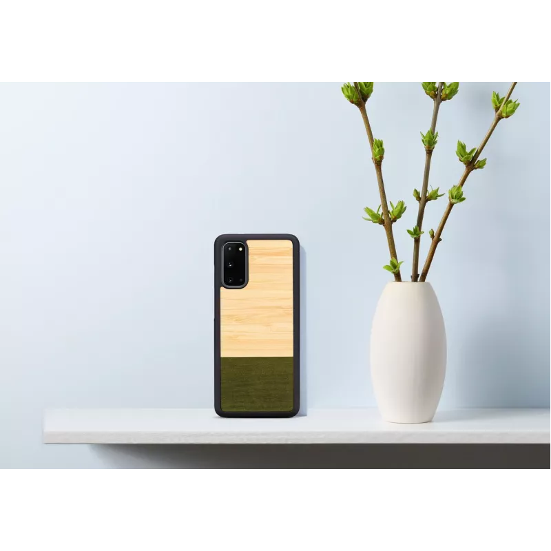 Tālruņa maciņš man and wood Galaxy S20 bambusa mežs melns — aizsardzības vāciņš Samsung Galaxy S20