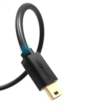 Ugreen USB kabelis - mini USB 480 Mbps 3 m US132 (melns)