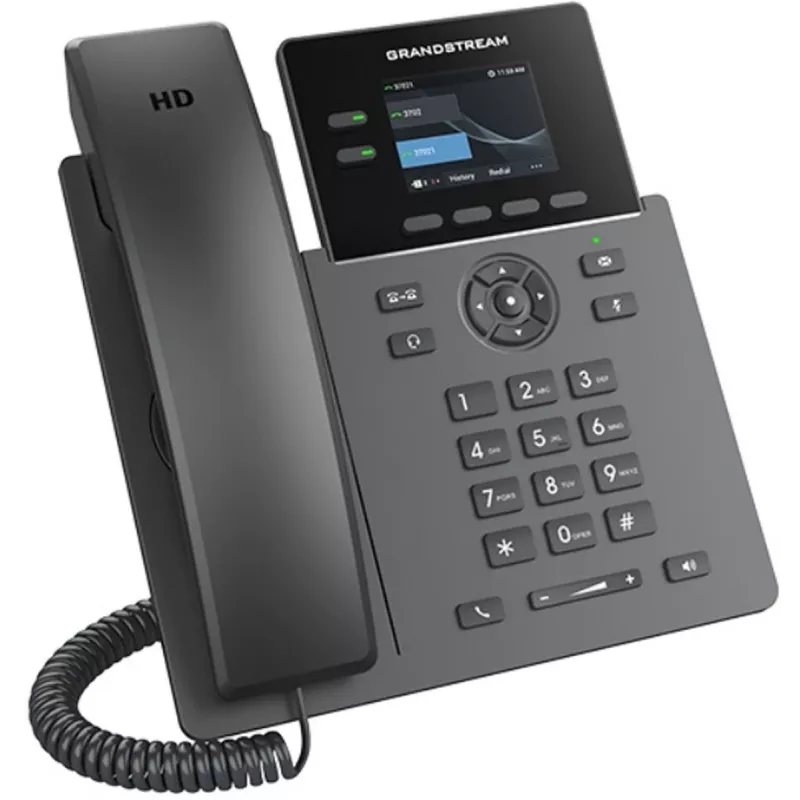 IP tālrunis Grandstream GRP2610 2 līniju HD audio, mobilo sakaru operatora klases VoIP tālrunis