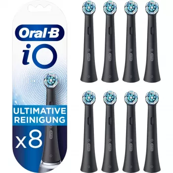 Rezerves zobu birstes galviņas Oral-B IOUR8BK 8 gab., melna