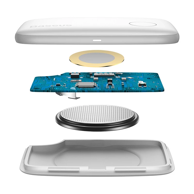 Atslēgu meklētājs Baseus T2 ZLFDQT2-02 Bluetooth izsekotājs BSU1041WHT