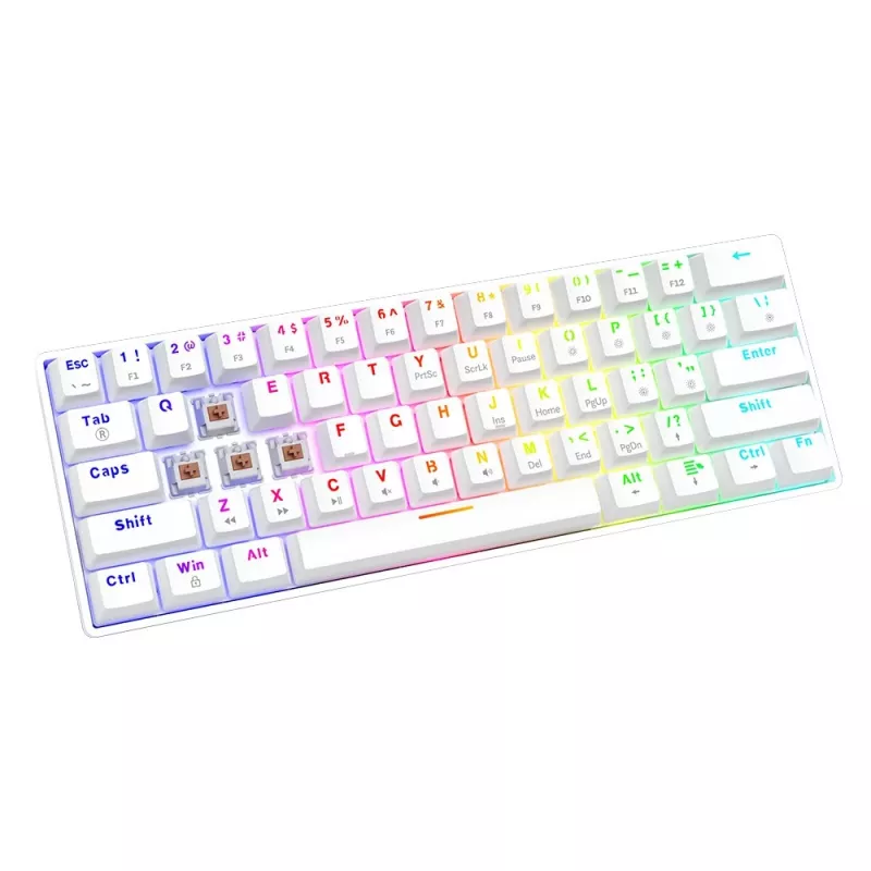 Mehāniskā tastatūra Whiteout X2, Brown Outemu, Hot Swap Savio Savgk-whit