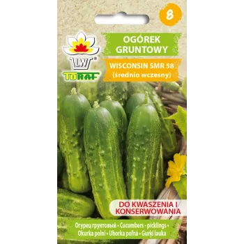 Wisconsin Cucumber SMR 58 Toraf dārzeņu sēklas, 5g iepakojums