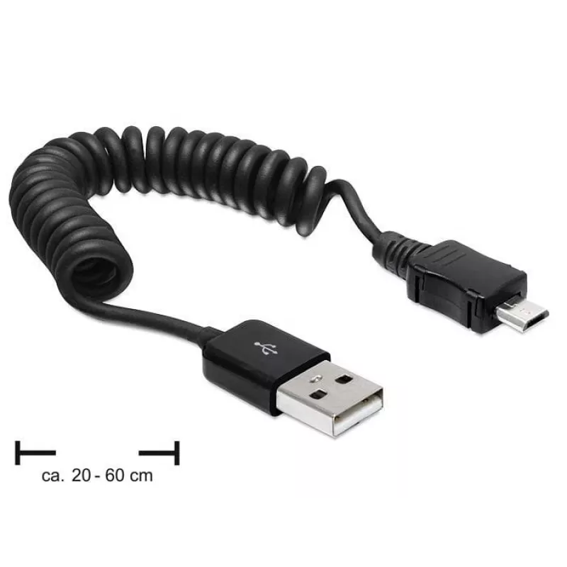 USB kabelis DeLOCK USB 2.0-A/USB micro-B 0,6m