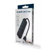 USB centrmezgls Gembird 4 portu USB 3.1 (Gen 1) — 4 porti, USB 3.2 Gen 1 Type-A, 5V/2.1A, 109×30×10 mm, melns